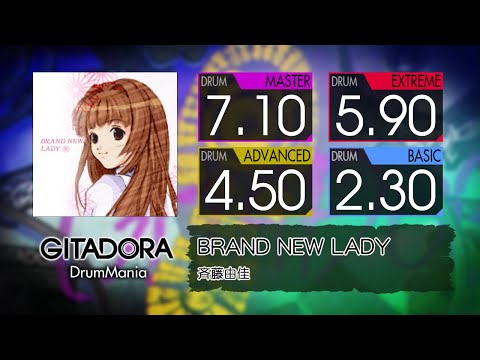 【GITADORA】 BRAND NEW LADY (MASTER ~ BASIC) Drum