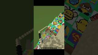 Satisfying Sand Art In Minecraft ! Making Flame Pixel Art #shorts #gaming #minecraft