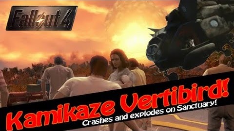 Fallout 4: Kamikaze VertiBird Crashes into Sanctuary!