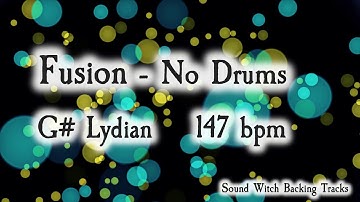 Fusion Backing Track in G# Lydian | Drumless | 147 BPM