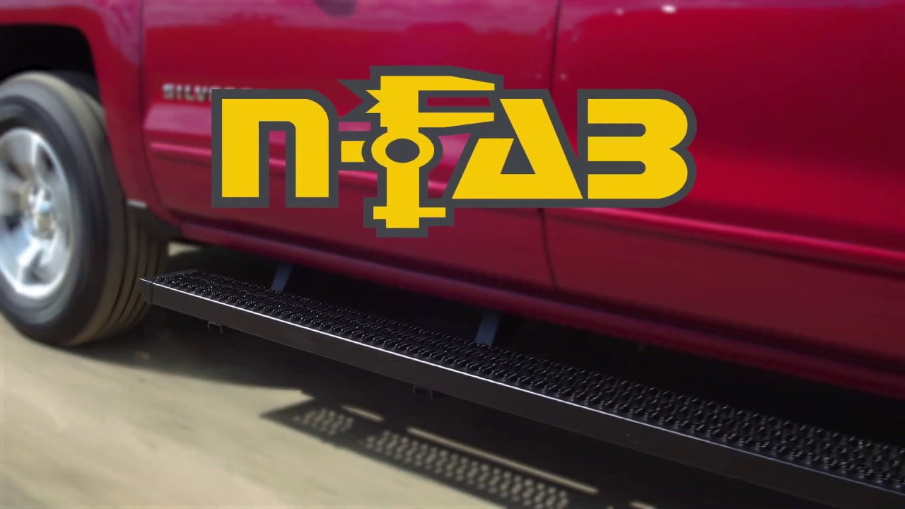 N-FAB Growler Running Boards - Aggressive Tread Design with 100% Aluminum  Construction 