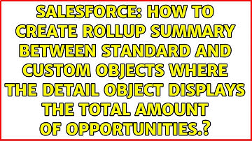 How to create Rollup summary between standard and custom objects where the detail object...