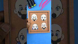 Super Mario Galaxy Cardboard Hair Correcting Game Challenge #supermario #mariobros #challenge