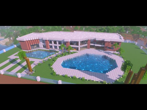 Minecraft Tutorial - Casa Moderna com Piscina e Mobília 