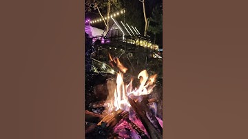 Camping Cipamingkis: Kabut, Sungai & Api Unggun Bareng Keluarga! 🌲🔥 #campingkeluarga #shorts