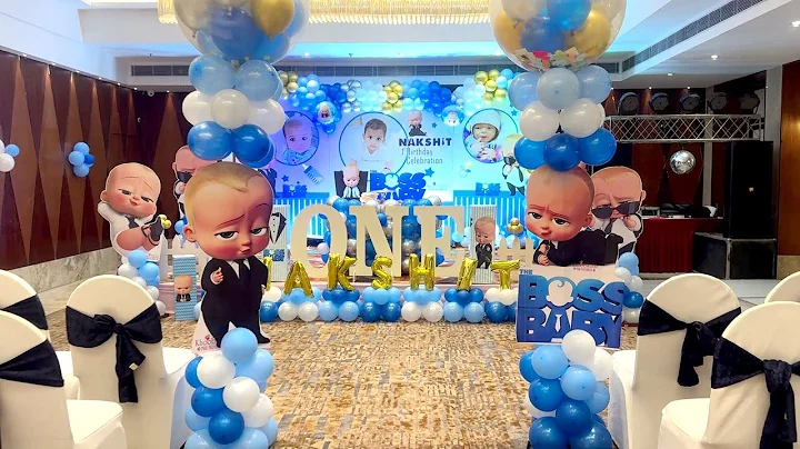 Boss Baby 1st Birthday Decoration Ideas for Boys | Trending Birthday Theme Decor | Khoobsurat Events