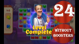 Homescapes Level 24 - [10 moves] [2022] [HD] solution of Level 24 Homescapes[No Boosters]