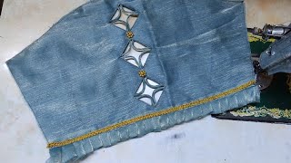 Blouse sleeve design cutting and stitching Meri silai