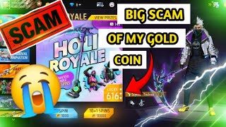 Holi Royale Event Me Kitna Gold Coin Lagega | Free Fire Holi Royale Event | Big Scam Of My Gold Coin