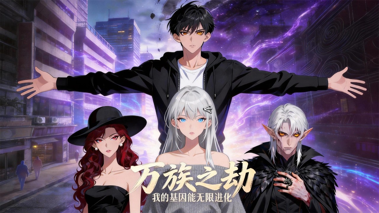 【全網首發🔥】萬族之劫我的基因能無限進化丨他憑藉血族血脈，只要吸食異能者的血，就能無限進化基因，覺醒最強血脈系統，在百鬼夜行的世界裡，一步步進化為碾壓萬族的頂級強者！#漫劇 #系統