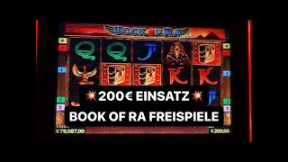 BOOK OF RA AUF 200€ Freispiele 💰 VOLLES RISIKO CASINO Spielothek Spielhalle zocken Novoline