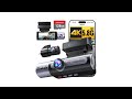 Review: 4K Dash Cam Front &amp; Rear | 3-Channel, GPS, WiFi, Night Vision