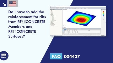 FAQ 004437 | Do I have to add the reinforcement for ribs from RF‑CONCRETE Members and RF‑CONCRETE...