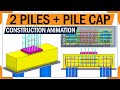 Understanding how to reinforce pile foundation  pile design reinforcement  pile cap  rebar  3d