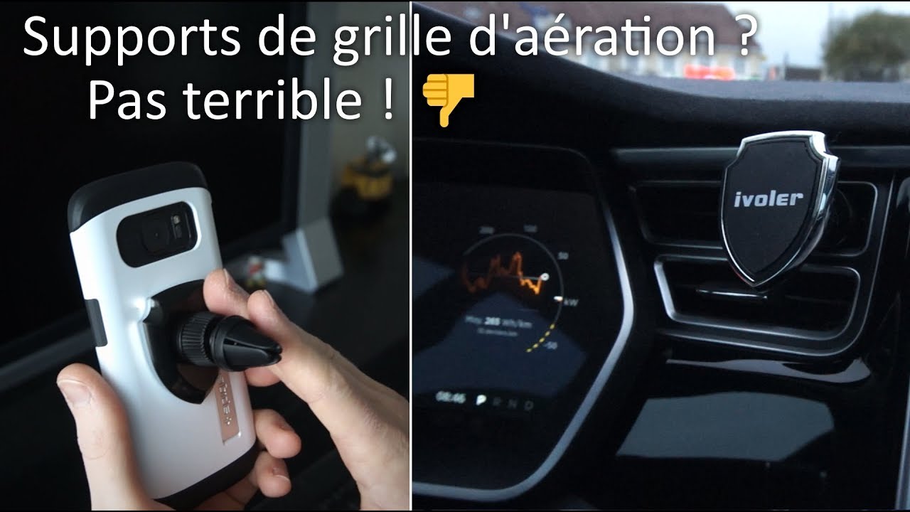 Les supports de smartphone sur grille d'aération: c'est pas le pied, la  preuve ! 