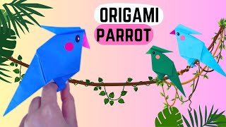 Origami Paper Parrot | Easy Origami Bird Tutorial