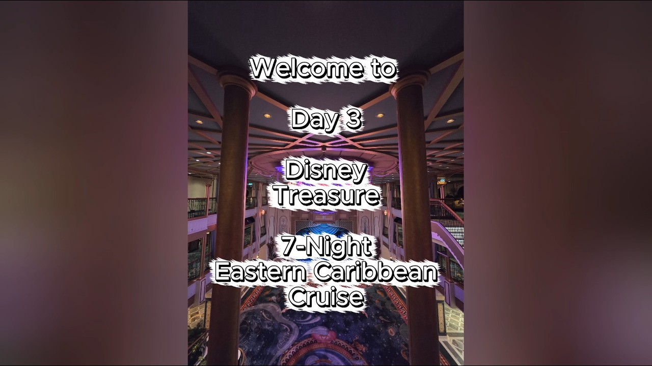 Day 3 Sea Day | Disney Treasure 7-Night Eastern Caribbean Cruise | [4K] Featuring @KidAceMagic