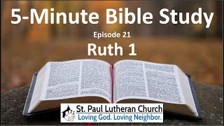 5-Minute Bible Study - Ruth 1