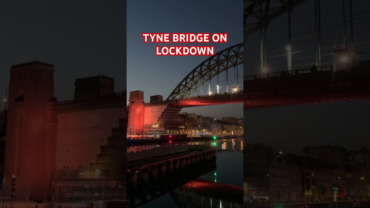 Tyne Bridge closed off, locked down by police. Quayside closed too.