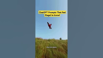 ChatGPT prompts that feel illegal to know ! #chatgpt #ai #llm #openai