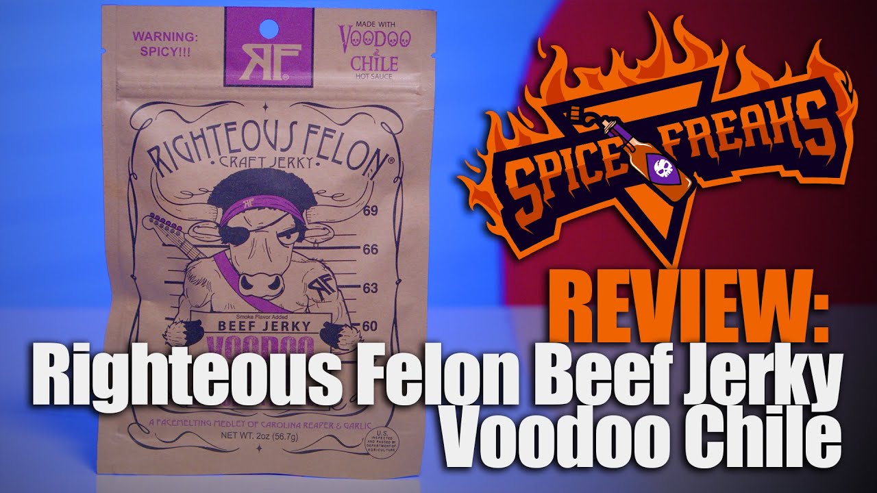 This beef is a delicious SPICY JERK!! Righteous Felon Voodoo Chile Beef Jerky Review