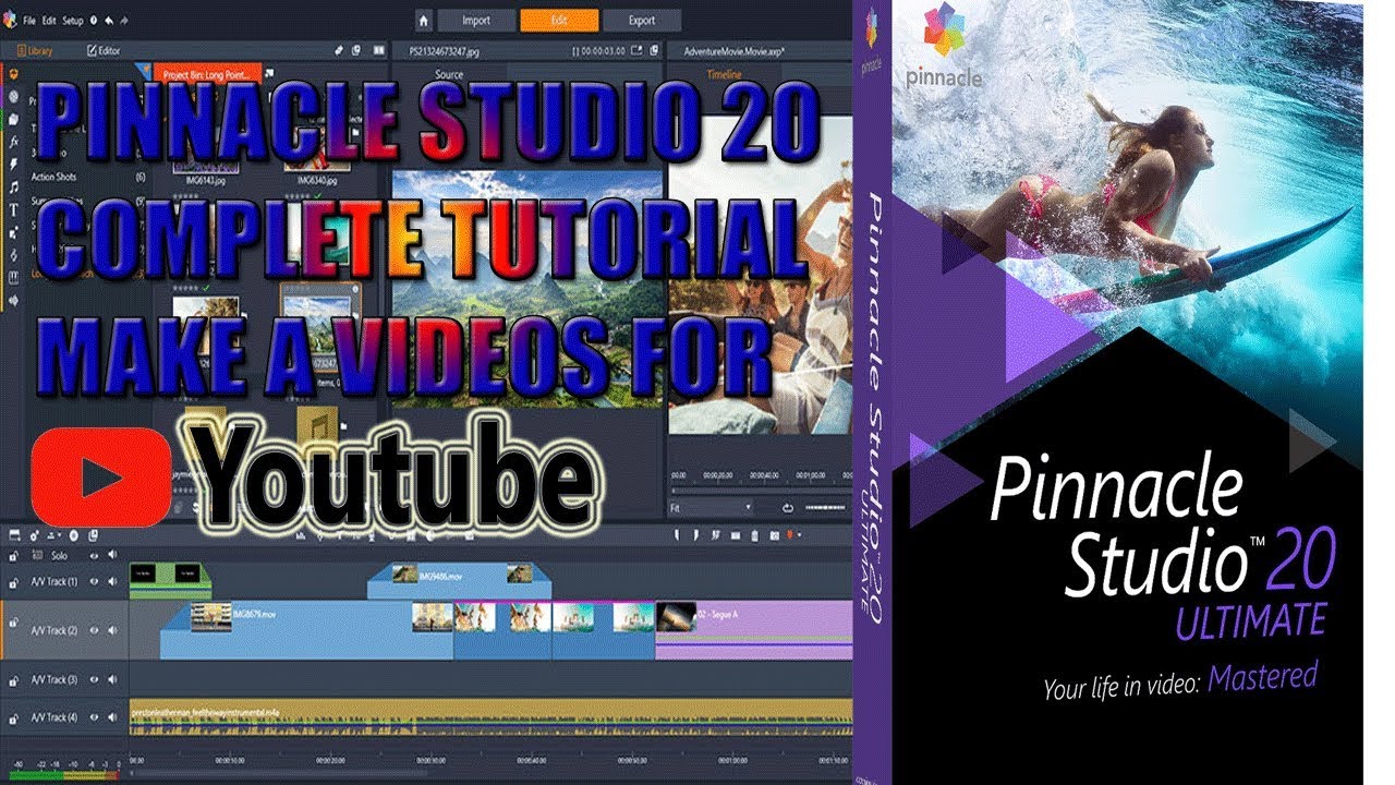 PINNACLE STUDIO 20 HOW TO USE PINNACLE MAKE VIDEO WITH PINNACLE