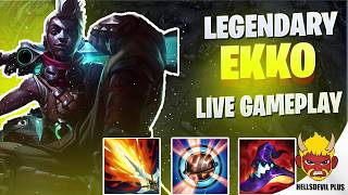 LEGENDARY Ekko! BURST DAMAGE! - Wild Rift HellsDevil Plus Gameplay