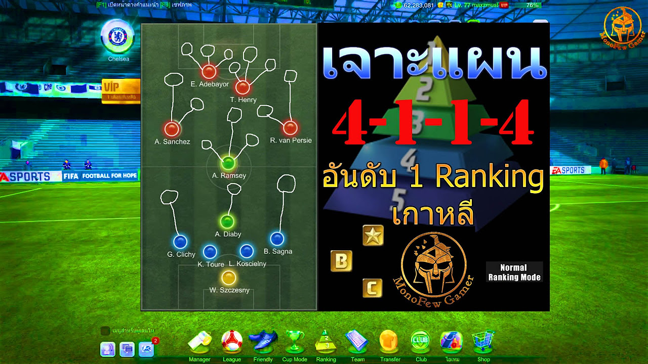 แผน fifa online 3 manager เกาหลี Update เจาะแผนและแท็คติก 4-1-1-4 ของอันดับ 1 Rank 1vs1 เกาหลี FIFA ONLINE 3