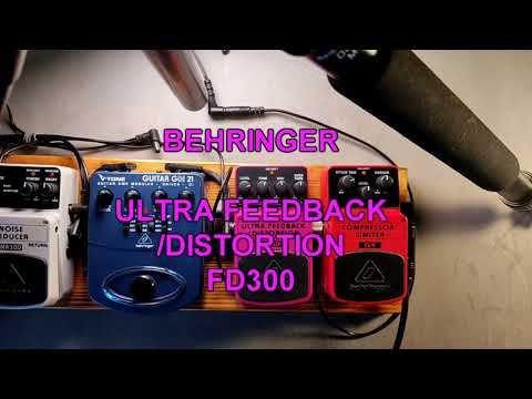 fd300 ultra feedback distortion Behringer  test тест педали дисторшн