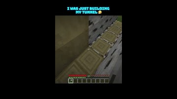 I was just building my Tunnel 🤧 #minecraft #shorts 