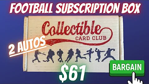 Collectible Card Club Football Card Subscription Box. Cheap Fun Rip!