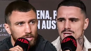 Vasiliy Lomachenko vs George Kambosos Jr • FINAL PRESS CONFERENCE & INTENSE LONG FACE OFF Video