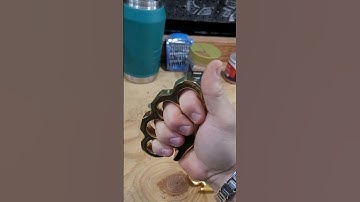 Why you wear brass knuckles like this.  How to wear brass knuckles #brassknuckles #howto #knuckles