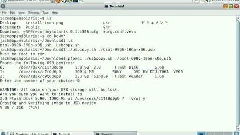 (OpenSolaris 2009.6 snv106 on Eee PC) Making LiveUSB from LiveCD