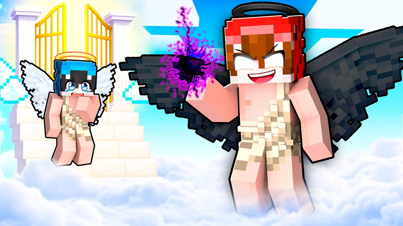 Me Convertí en Un ÁNGEL OSCURO en Minecraft!