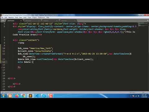 Change Database Time into Different Timezone
