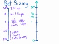 Bet Sizing in Poker