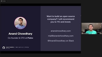 Open Source as a Startup by Anand Chowdhary (GitHub Nova 2021)
