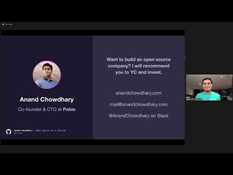 Open Source as a Startup by Anand Chowdhary (GitHub Nova 2021)