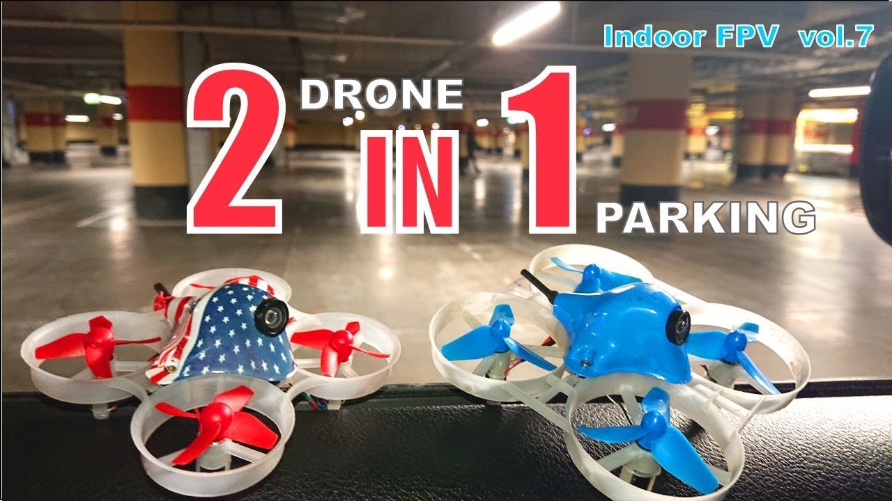 2 micro drone in one parking. Drones - Betafpv 75 , TinyWhoop/Eachine 65 (custom)