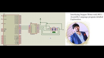 Stepper Motor interfacing with 8051 Microcontroller - Assembly Language