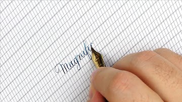 Writing Magnificent and Aurora in English Cursive flex – Handwriting practice