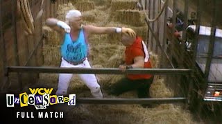 FULL MATCH: Dustin Rhodes vs. Blacktop Bully – King of the Road Match: WCW Uncensored 1995