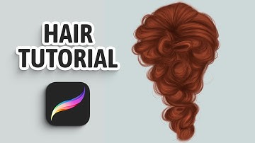 How to Draw Realistic Hair Digitally | Braided Hair | Procreate Tutorial