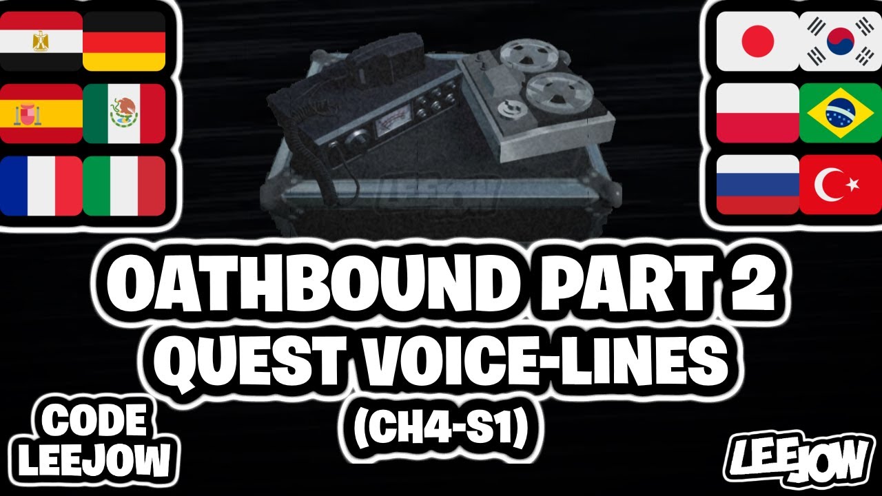 Fortnite — Голосовые реплики сезонного квеста All AMIE Oathbound Part 2 (CH4-S1) [Локализация]