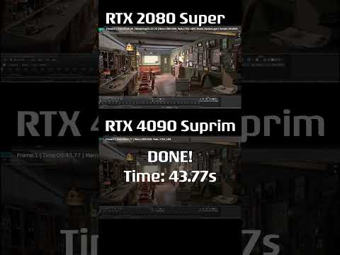 RTX 2080 VS RTX 4090 in Blender