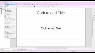 LibreOffice Impress Presentation tutorial View Menu Part 1 in hindi