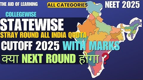 Statewise MBBS Cutoff 2025 With Marks🔥|Will Spcl stray Round held❓ Let