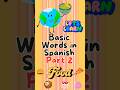 Learn Spanish: Easy Food Words Part 2 #bilingualkids #spanish #learnspanish #kidslearning