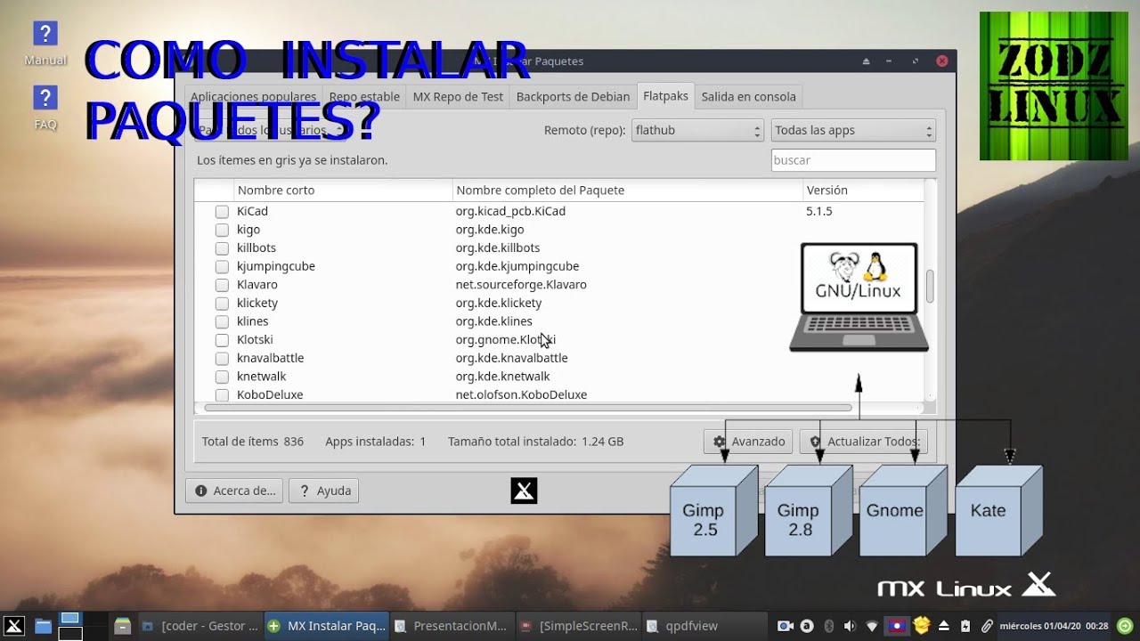 MX linux 19 instalar paquetes | tutorial - YouTube